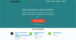 Desktop Screenshot of funadvice.com