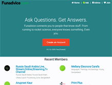 Tablet Screenshot of funadvice.com